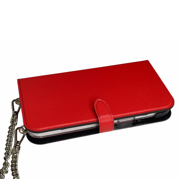 Kate Spade Iphone 12 / 12 PRO Magnetic Wrap Folio Case on a Chain crossbody - Picture 7 of 10